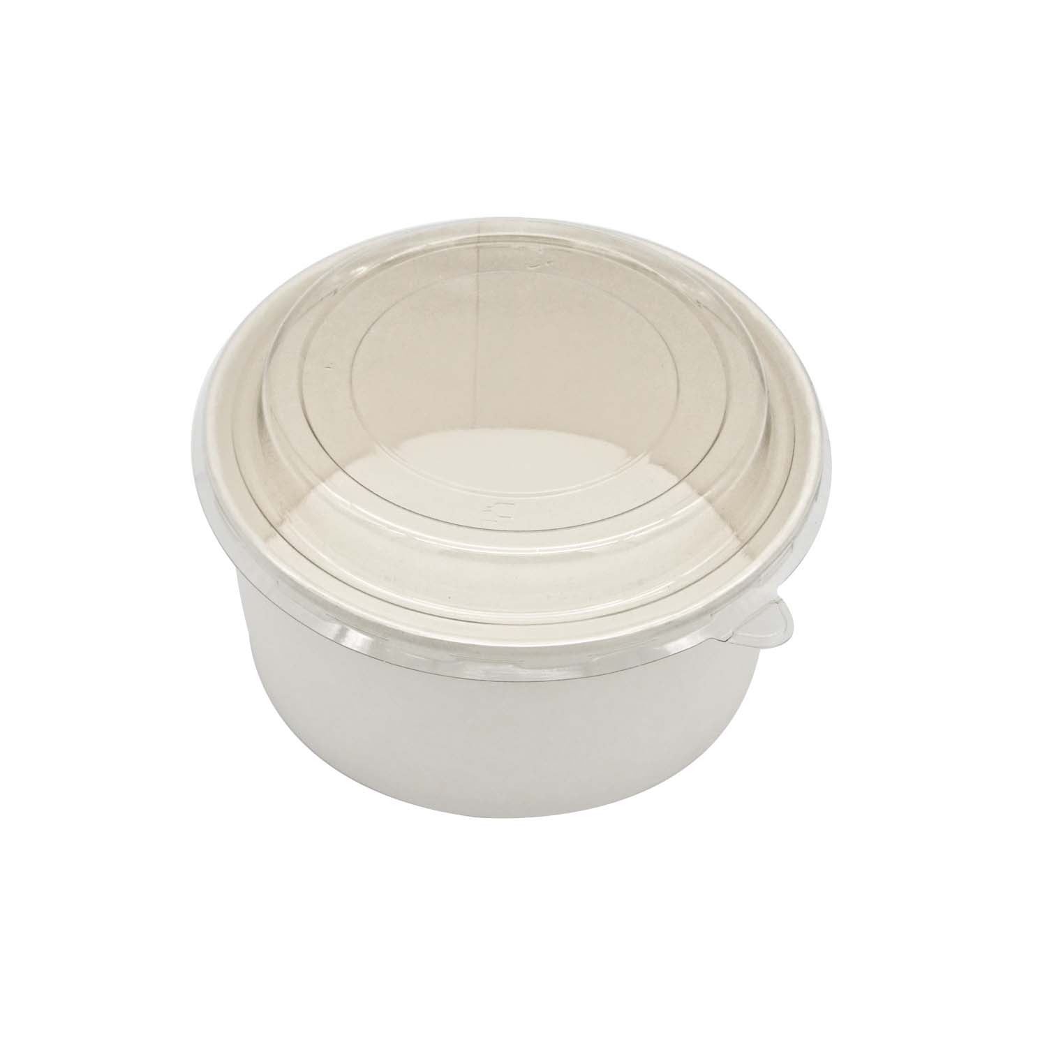 Craft Paper Salad Bowl 750ml with Pet Lid 50pcs