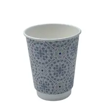 Paper "Vintage" Cup Double Wall 8oz (235ml) -18pcs - Paper Cups στην Ecocraft