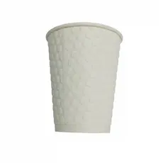 Χάρτινο Ποτήρι "BUBBLE" Λευκό 12oz (355ml) -25τμχ - Χάρτινα Ποτήρια στην Ecocraft