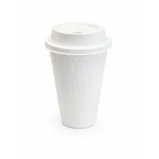 Χάρτινο Ποτήρι "BUBBLE" Λευκό 16oz (470ml) -25τμχ - Χάρτινα Ποτήρια στην Ecocraft