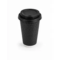 Χάρτινο Ποτήρι "BUBBLE" Μαύρο 16oz (470ml) -25τμχ - Χάρτινα Ποτήρια στην Ecocraft