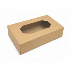 Κουτι Catering kraft με παραθυρο Large 45,7x31,7x8cm - Κουτιά Φαγητού στην Ecocraft