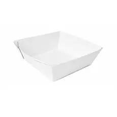 Βάση κουτιού λευκή 750ml (13x13x5cm) - Κουτιά Φαγητού στην Ecocraft