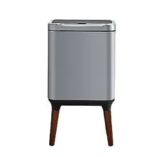 Inox bucket with feet and Sensor 9LT - Toiler Trash Can and Toilet Brush  στην Ecocraft