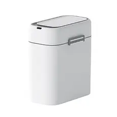 Plastic rectangle bin with sensor and safety lock 9LT - Toiler Trash Can and Toilet Brush  στην Ecocraft