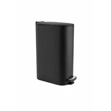 Stainless Steel Waste Bin Black Matte 16L - Toiler Trash Can and Toilet Brush  στην Ecocraft