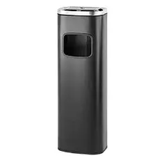 Black Trash Can INOX 30L with Ashtray - Out-Doors Trash Cans   στην Ecocraft