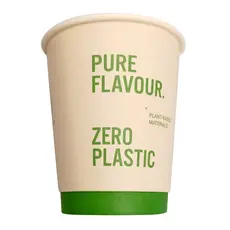 Paper Cup  Double Wall Plastic Free 8oz 25pcs "Pure Flavor Design" - Paper Cups στην Ecocraft