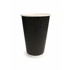 Χάρτινο Ποτήρι "BUBBLE" Μαύρο 16oz (470ml) -25τμχ - Χάρτινα Ποτήρια στην Ecocraft