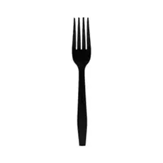 Black Plastic Fork Premium Packaged 500pcs - Cutlery Set στην Ecocraft