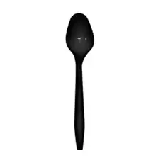 Black Plastic Spoon Premium Packaged 500pcs - Cutlery Set στην Ecocraft