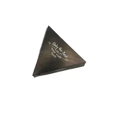 Κουτί κρέπας τρίγωνο μαύρο 25x25x4cm - Κουτιά Φαγητού στην Ecocraft