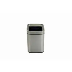 Square Inox Waste Bin 8LT with open roof - Out-Doors Trash Cans   στην Ecocraft