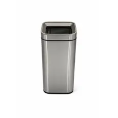 Square Inox Waste Bin 30L with open roof - Out-Doors Trash Cans   στην Ecocraft