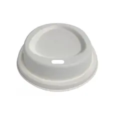 White Paper Lid by Sugar Cane - Cup Lids στην Ecocraft