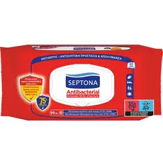 SEPTONA Wet Wipe REFRESH 75% ETHANOL with Cap 60 pcs - Personal Hygiene & Protection Supplies στην Ecocraft