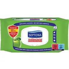 SEPTONA Handkerchiefs REFRESH Green Apple with Cover 60 pcs - Personal Hygiene & Protection Supplies στην Ecocraft
