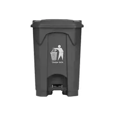 Plastic Grey RAM Trash Can 45L with Pedal - Trash Cans & Recycling Bins στην Ecocraft