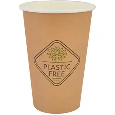 Paper Cup "Craft" Single Wall Plastic Free 16oz (470ml) -50pcs - Paper Cups στην Ecocraft