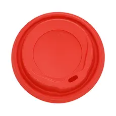 Red Standard Lid for Paper Cup 100pcs - Cup Lids στην Ecocraft