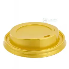 Gold Lind for Paper Cups - Cup Lids στην Ecocraft