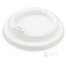 White Standard Lind American Style for Paper Cups 100pcs - Cup Lids στην Ecocraft