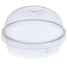 Dome Lid with Cross Slot for Plastic Cups 300&400ml - Cup Lids στην Ecocraft