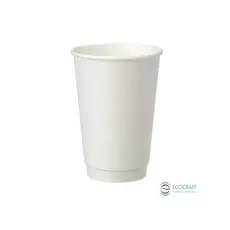 White Paper Cup Double Wall 12oz (355ml) -25pcs - Paper Cups στην Ecocraft