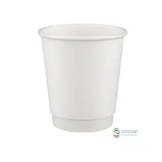 White Paper Cup Double Wall 8oz (235ml) -25pcs - Paper Cups στην Ecocraft
