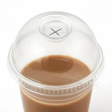Dome Lid with Cross Slot for ECOPet Cups 100pcs - Cup Lids στην Ecocraft