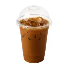 Dome Lid with Hole Slot for ECOPet Cups 100pcs - Cup Lids στην Ecocraft
