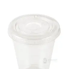 Flat Lid without Hole for ECOPet Cups 100pcs - Cup Lids στην Ecocraft