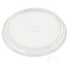 Flat Pet Lid with Small Hole Slot 95mm for all Plastic Cups 100pcs - Cup Lids στην Ecocraft