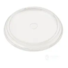 Flat Pet Lid with Hole for Paper Cups 12-16oz 100pcs. - Cup Lids στην Ecocraft