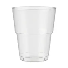 Crystal Low Glass 220ml 25pcs - Plastic Cups στην Ecocraft