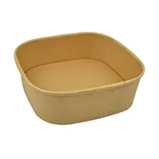 Σκεύος φαγητού Kraft Τετράγωνο 1000ml - 50τμχ - Σκεύη Φαγητού - Σαλάτας στην Ecocraft