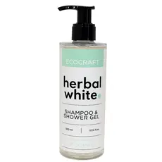 Herbal White Shampoo & Shower Gel – 300ml Pump Bottle - Hotel Supplies στην Ecocraft