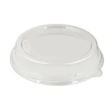 PET lid for sugarcane salad bowls Round BW30-125pcs - Biodegradable Sugar Cane Containers  στην Ecocraft