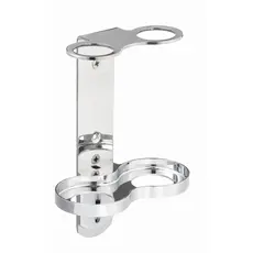 Stainless steel wall-mounted dispenser for two bottles - Soaps, Body Washes & Shampoos στην Ecocraft