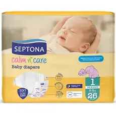 SEPTONA Baby Diapers No1 New Born (2-5kg) 26pcs - Personal Hygiene & Protection Supplies στην Ecocraft