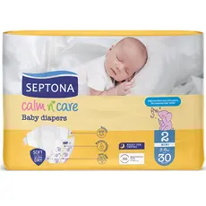 SEPTONA Baby Diapers No2 MINI (3-6kg) 30pcs - Personal Hygiene & Protection Supplies στην Ecocraft