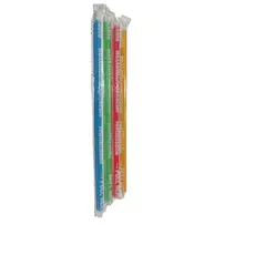 Plastic Reusable Jumbo Straw Coloured in plastic film 1/1 1000pcs - Straws στην Ecocraft