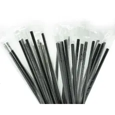 Plastic reusable jumbo straws packaged 1/1 500pcs - Straws στην Ecocraft
