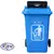 Recycling Bin with Push Lid 240L - Trash Cans & Recycling Bins στην Ecocraft