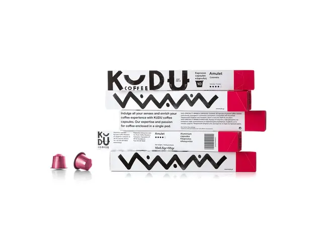 Aluminum capsules "AMULET" Colombia 10pcs - Coffee capsules στην Ecocraft