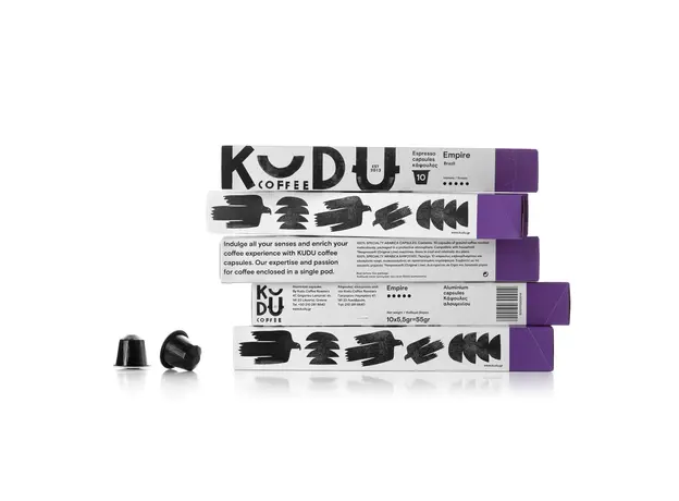 Aluminum capsules "EMPIRE" Brazil 10pcs - Coffee capsules στην Ecocraft