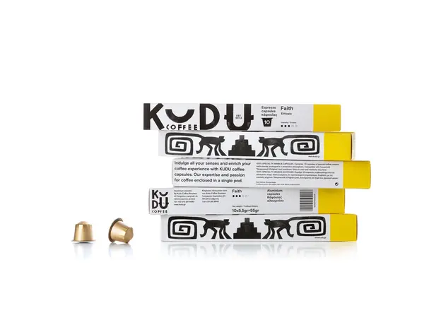 Aluminum capsules "FAITH" Ethiopia 10pcs - Coffee capsules στην Ecocraft