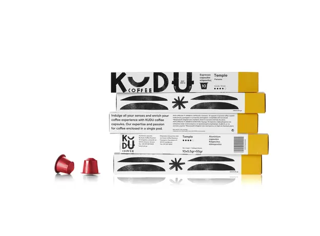 Aluminum capsules "TEMPLE" Panama 10pcs - Coffee capsules στην Ecocraft