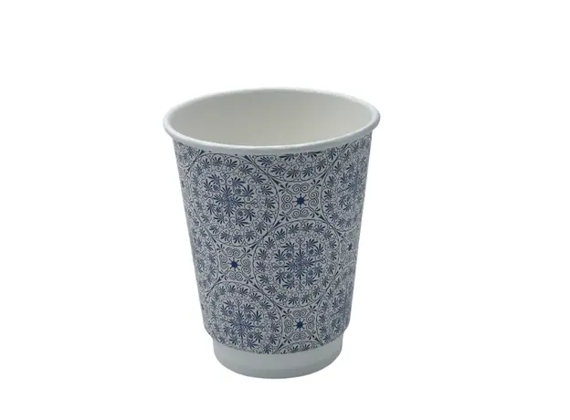 Paper "Vintage" Cup Double Wall 12oz (355ml) -20pcs - Paper Cups στην Ecocraft