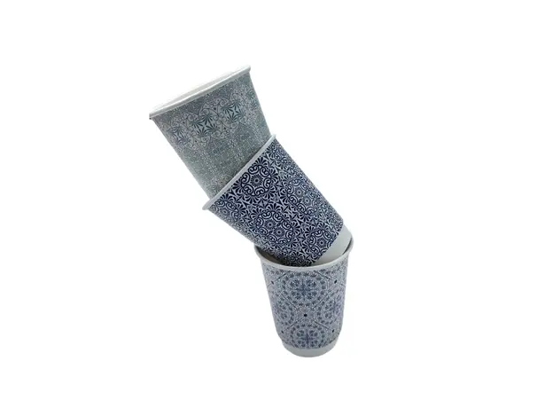 Paper "Vintage" Cup Double Wall 12oz (355ml) -20pcs - Paper Cups στην Ecocraft
